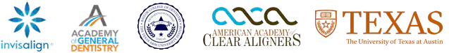 Invisalign, Academy of General Dentistry, American Academy of Clear Aligners and The University of Texas at Austin