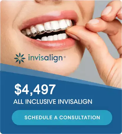 $4,497 all-inclusive Invisalign. Schedule a consultation